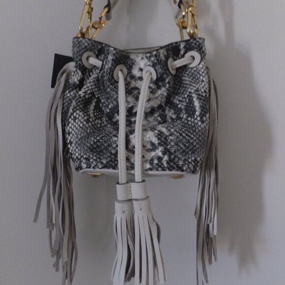 Brian Atwood Apeyton Drawstring Handbag - Picture 1 of 9